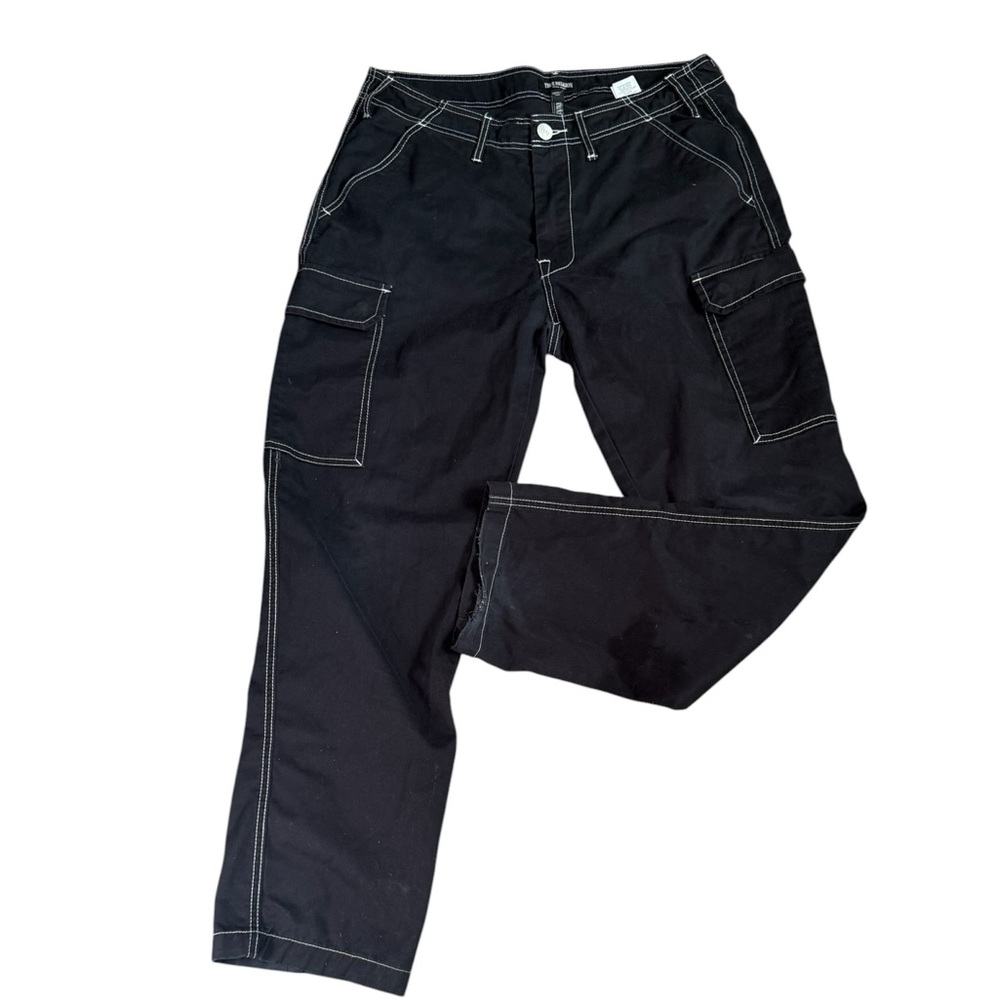 True Religion Men's Size 34x31  Black Cargo Denim Pants
